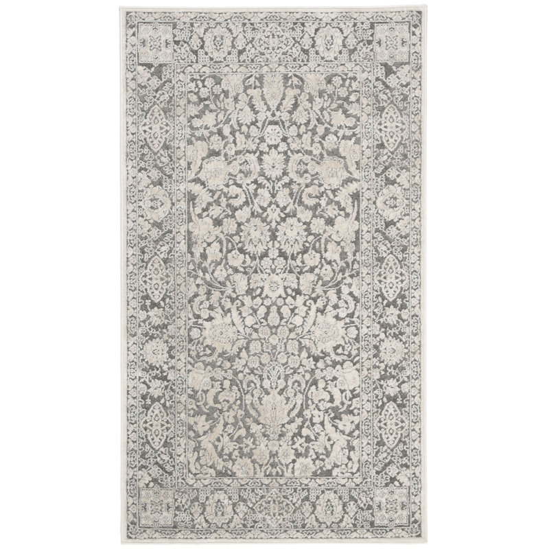 Laurel Foundry Modern Farmhouse Calidia Oriental Dark Gray/Cream Area
